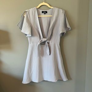 Lulus Front Tie Mini Dress